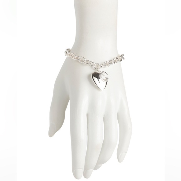 G Charlotte Open Heart Sterling Silver Bracelet